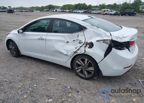 2015 Hyundai Elantra Limited из США, поврежденный, VIN 5NPDH4AE6FH593578